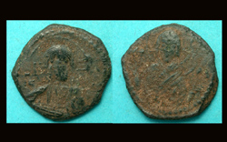 Anonymous Follis, Jesus Christ with Virgin Mary reverse